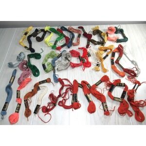 DMC 25 Mouline Special Cotton Embroidery Thread 35 Lot 8m Assorted Color variety